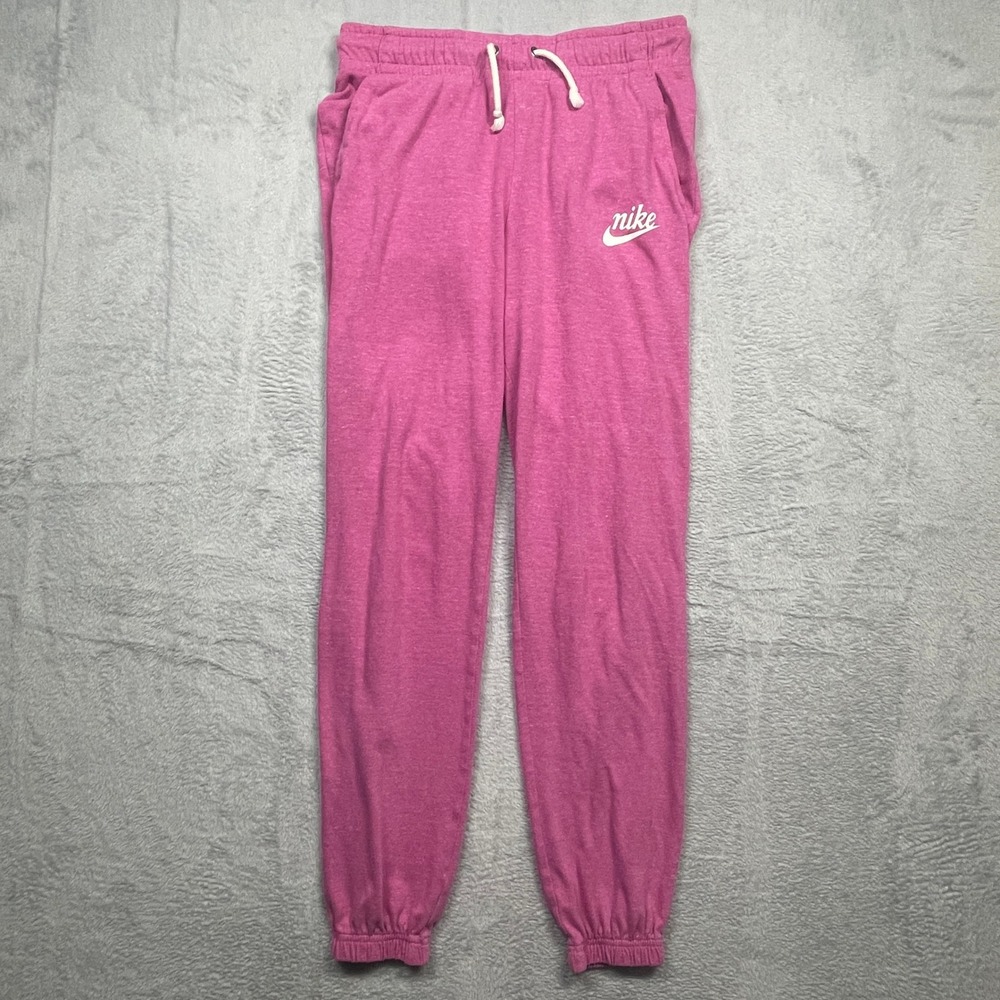 Nike Joggers Women XS Pink Gym Vintage Sweatpants Heathered Sportswear